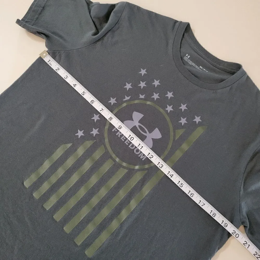 Under Armour Men's Crewneck Freedom Flag Shirt Sleeve T-Shirt